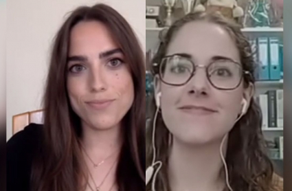 Gloria, a la izquierda, y Noelia, a la derecha, las mejores notas MIR de Extremadura