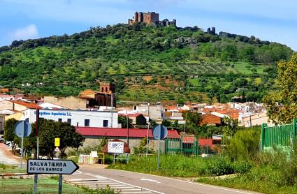 Imagen de uno delos accesos a Salvatierra de los Barros
