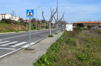 Solares en la zona de La Mazuela, donde se van a edificar las nuevas viviendas.