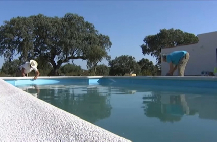 Construcción de una piscina privada