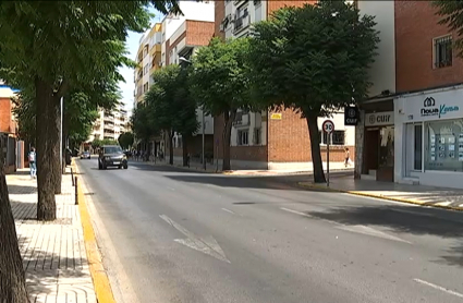 Avenida Villanueva, en Badajoz. 