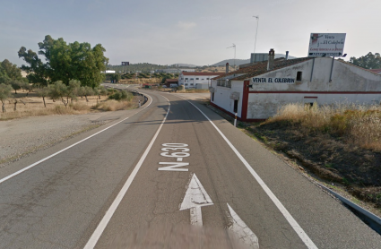 N-630 a la altura del Culebrín en Monesterio