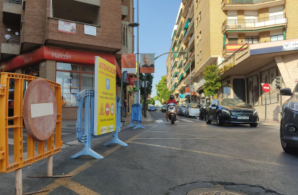 Señales que indican el inicio de las obras