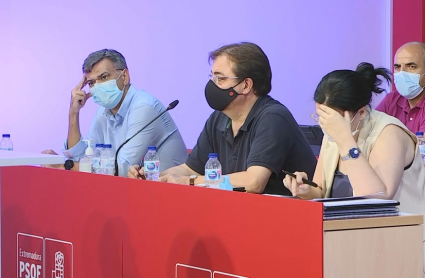 Imagen del último Comité Ejecutivo del PSOE extremeño antes del XIII Congreso regional.