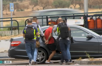 Momento de una de las detenciones en Mérida