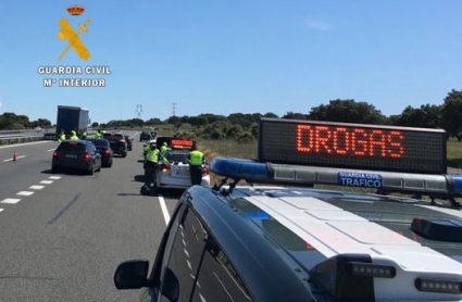 Control de tráfico de la Guardia Civil