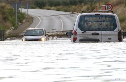 Coches inundados