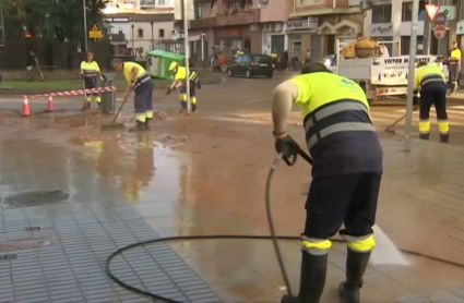 Limpieza barro en Almendralejo