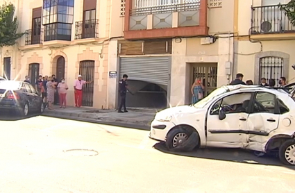 Accidente de tráfico en la Rambla