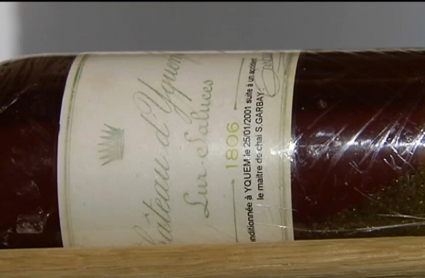 Château  D'Yquem de 1806 que han robado de la bodega de 'Atrio'