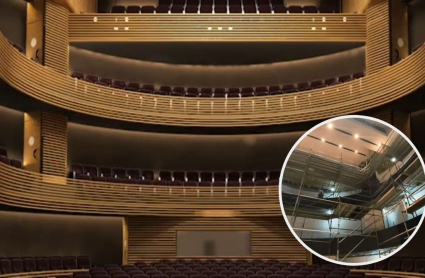 Recreación del Cine Teatro María Luisa y estado actual de las obras