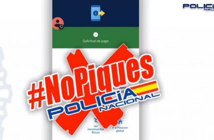 Imagen de la Policía para alertar de la estafa
