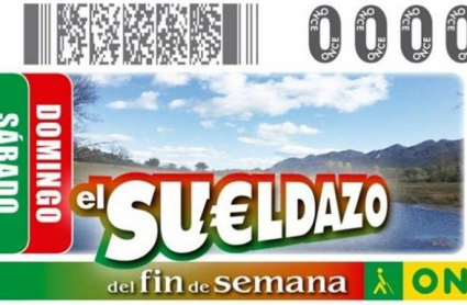 Ejemplo de cupón del Sueldazo de la ONCE