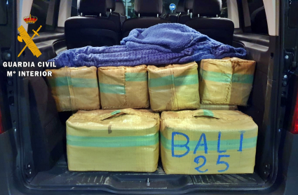 Hachís incautado por la Guardia Civil