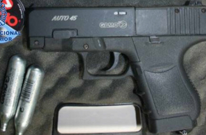 Pistola utilizada en un robo en Plasencia