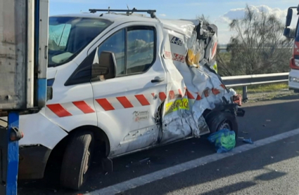 Accidente en la A-66 en Cañaveral