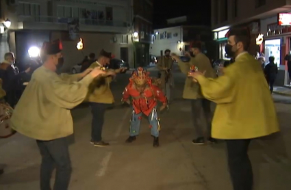 Palotero en la noche de San Blas.