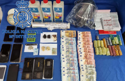 Material intervenido en la operación 