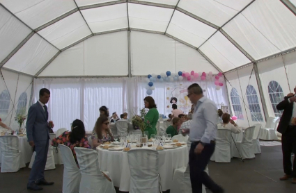 Celebración de primera comunión en Trujillanos (Badajoz)