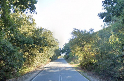 Carretera provincial donde se ha producido el accidente