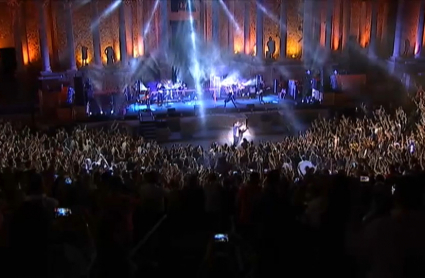 Imagen de uno de los conciertos del Stone and Music en el Teatro Romano de Mérida en 2021