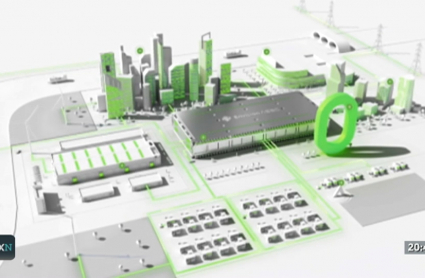 Recreación gigafactoría de litio