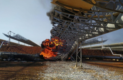 La fuga de aceite en la termosolar cerca de Valdecaballeros ha provocado una nube tóxica 