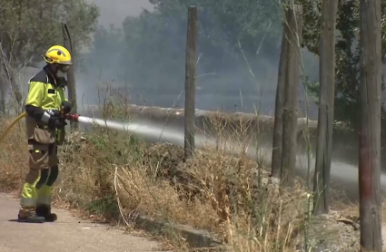 Controlado el incendio en Cáceres