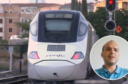 Tren de media distancia / Pasajero afectado.