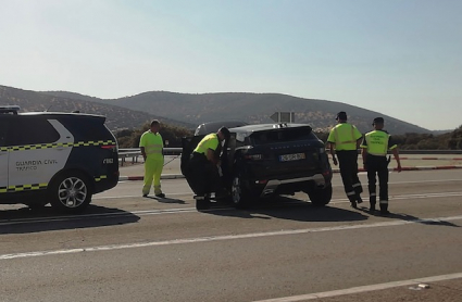 Accidente de tráfico en la N-432 en La Parra