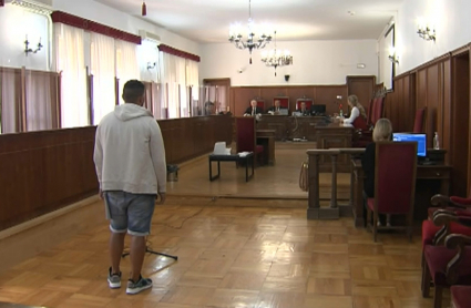 El acusado hoy en el juicio 