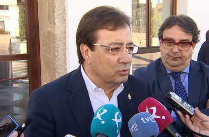 Guillermo Fernández Vara, esta mañana