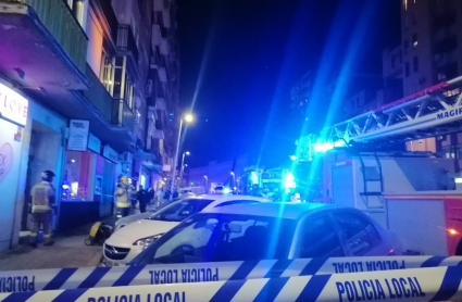 Incendio en avenida Juan Pereda de Badajoz