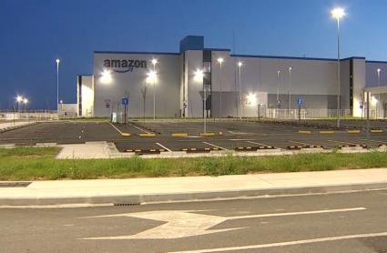 Centro logístico de Amazon, en Badajoz. 