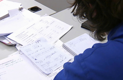 Alumno estudiando, clases particulares