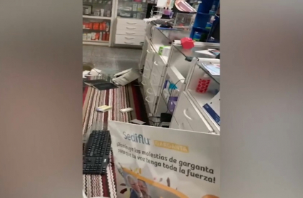 Destrozos en Cáceres