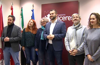 Parte del equipo de gobierno cacereño
