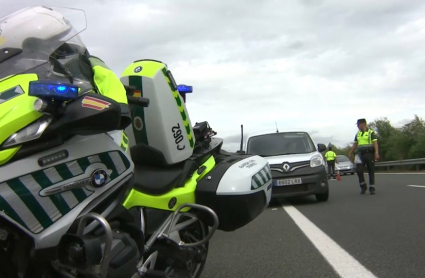 Control de velocidad esta tarde en la A-58 a la altura de Cáceres 