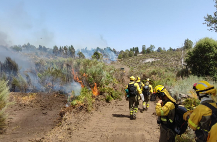 Incendio en Valencia de Alcántara