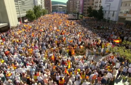 Manifestación contra la amnistía