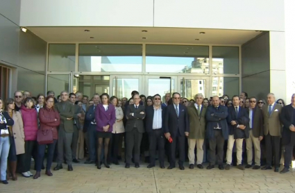 Protestas de jueces extremeños en los palacios de justicia de la región