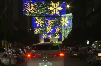 En taxi a ver las luces de Navidad en Badajoz