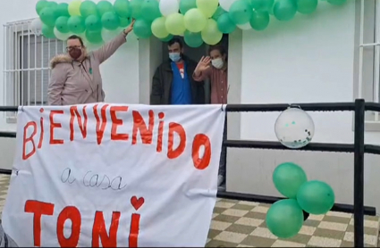 Toni, vecino trasplantado de Alconchel, agradece el recibimiento de sus vecinos