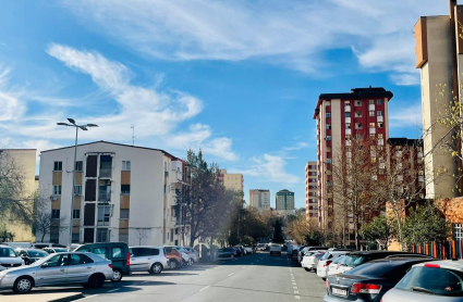 Calle donde ha ocurrido el accidente en Cáceres