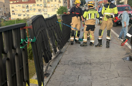 Accidente en el Puente Fernández Casado de Mérida