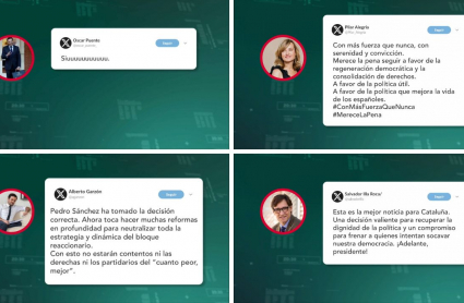 Reacciones en redes sociales