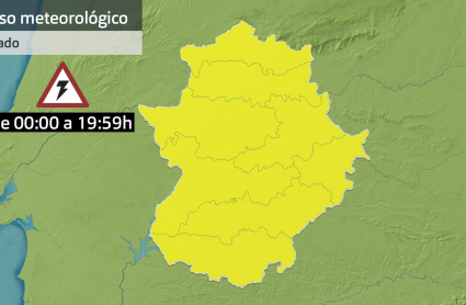 La alerta amarilla se activa para toda la comunidad autónoma por la posibilidad de tormentas